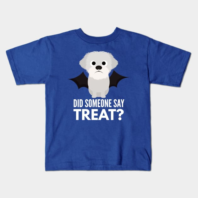 Coton de Tulear Halloween Trick or Treat Kids T-Shirt by DoggyStyles